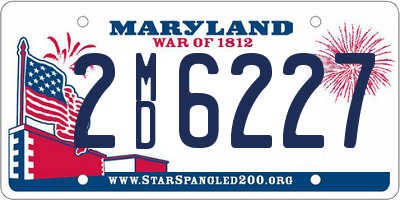 MD license plate 2MD6227