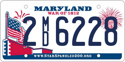 MD license plate 2MD6228