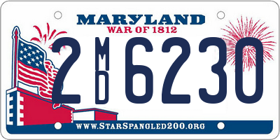 MD license plate 2MD6230