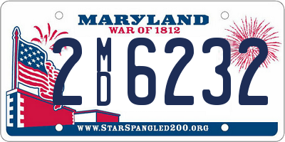 MD license plate 2MD6232