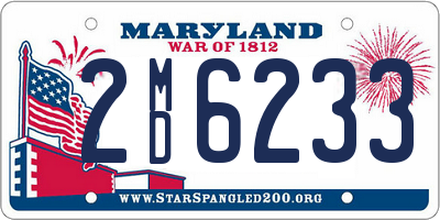 MD license plate 2MD6233