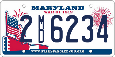 MD license plate 2MD6234