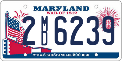 MD license plate 2MD6239