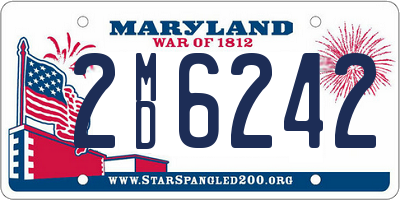 MD license plate 2MD6242