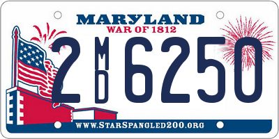 MD license plate 2MD6250