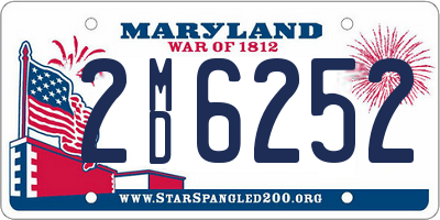 MD license plate 2MD6252