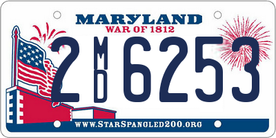 MD license plate 2MD6253