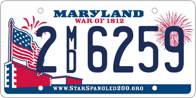 MD license plate 2MD6259