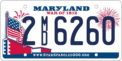 MD license plate 2MD6260