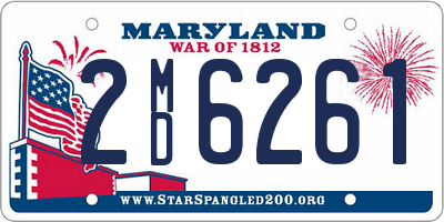 MD license plate 2MD6261