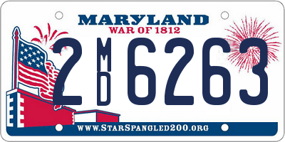 MD license plate 2MD6263