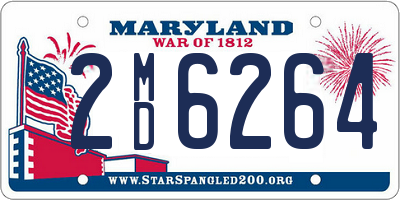 MD license plate 2MD6264