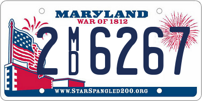 MD license plate 2MD6267