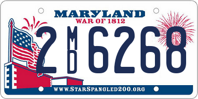 MD license plate 2MD6268