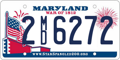 MD license plate 2MD6272