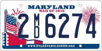 MD license plate 2MD6274