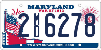 MD license plate 2MD6278