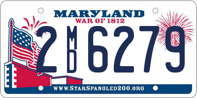 MD license plate 2MD6279