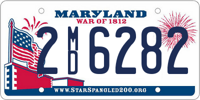 MD license plate 2MD6282