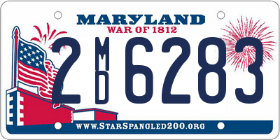 MD license plate 2MD6283