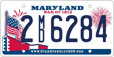 MD license plate 2MD6284