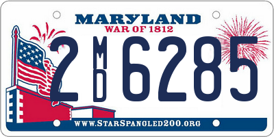 MD license plate 2MD6285