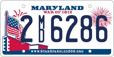 MD license plate 2MD6286