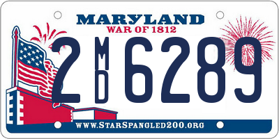 MD license plate 2MD6289