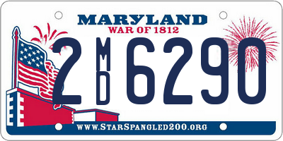 MD license plate 2MD6290