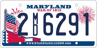 MD license plate 2MD6291