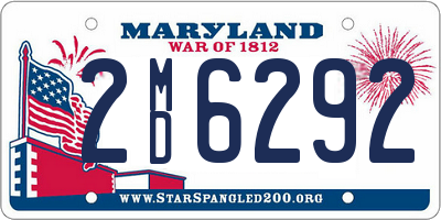 MD license plate 2MD6292