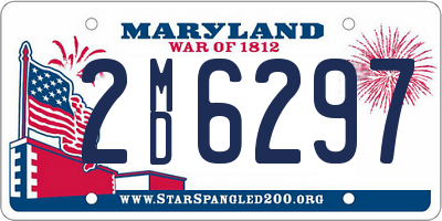 MD license plate 2MD6297