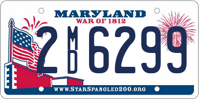 MD license plate 2MD6299