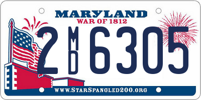 MD license plate 2MD6305