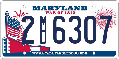 MD license plate 2MD6307