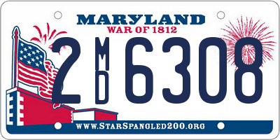 MD license plate 2MD6308