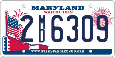 MD license plate 2MD6309