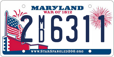 MD license plate 2MD6311