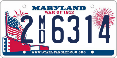 MD license plate 2MD6314