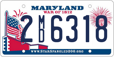 MD license plate 2MD6318