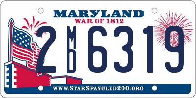 MD license plate 2MD6319