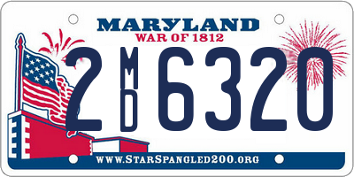 MD license plate 2MD6320