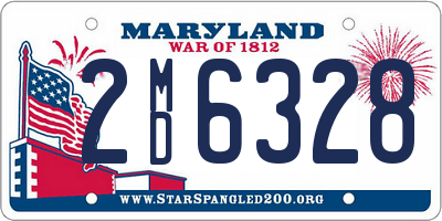 MD license plate 2MD6328