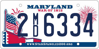 MD license plate 2MD6334