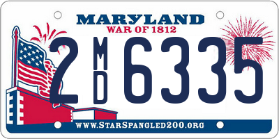 MD license plate 2MD6335