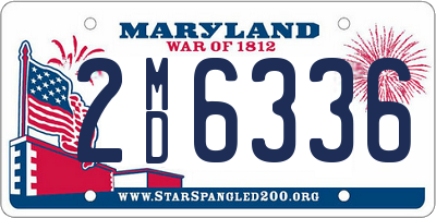 MD license plate 2MD6336