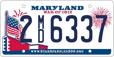 MD license plate 2MD6337