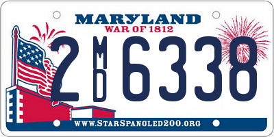 MD license plate 2MD6338