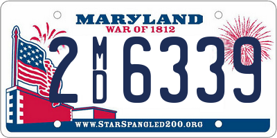 MD license plate 2MD6339