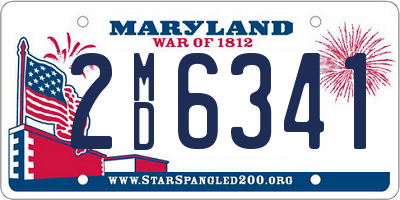 MD license plate 2MD6341